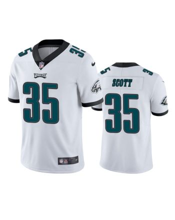 Philadelphia Eagles Boston Scott 35 White Vapor Limited Jersey