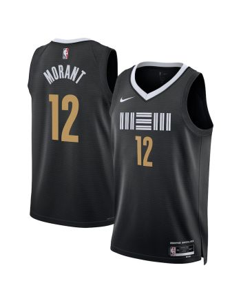 Ja Morant 12 Memphis Grizzlies 2023/24 City Edition Swingman Jersey - Black