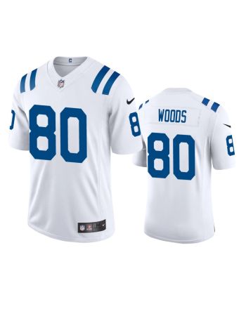 Jelani Woods 80 Indianapolis Colts White Vapor Limited Jersey