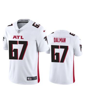 Drew Dalman 67 Atlanta Falcons White Vapor Limited Jersey