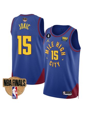 Nikola Jokic 15 Denver Nuggets Final Champions 2023 Swingman YOUTH Jersey - Blue