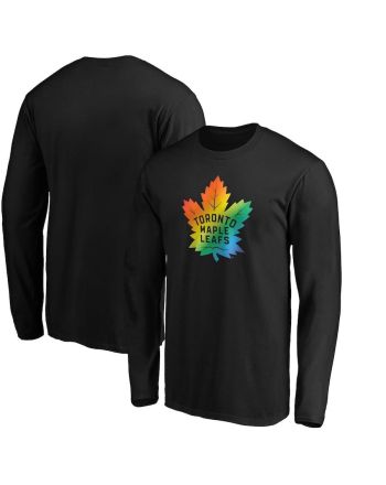 Toronto Maple Leafs Team Pride Logo Long Sleeve T-Shirt - Black