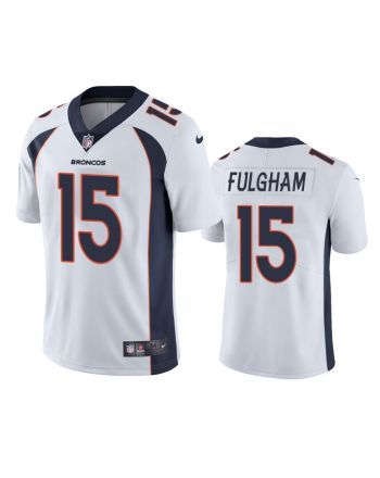 Denver Broncos Travis Fulgham 15 White Vapor Limited Jersey - Men's