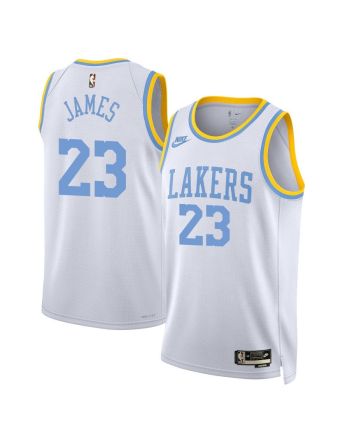 Lebron James 23 Los Angeles Lakers Classic Edition Swingman Men Jersey - White