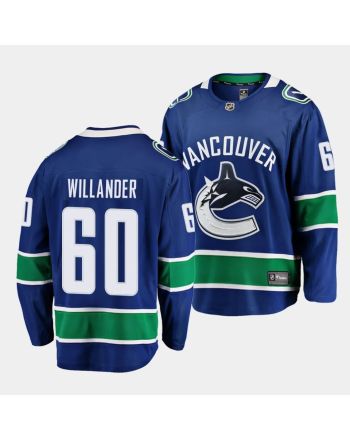 Tom Willander #60 Vancouver Canucks 2023 NHL Draft Home Men Jersey - Navy