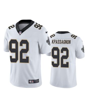 New Orleans Saints Tanoh Kpassagnon 92 White Vapor Limited Jersey