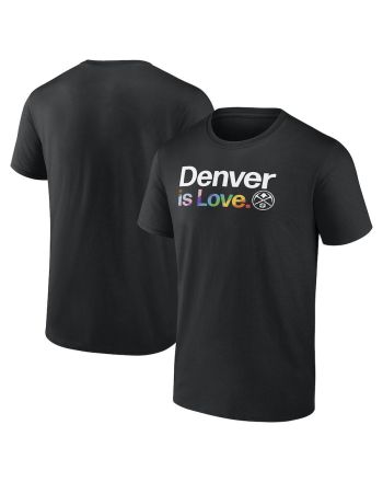 Denver Nuggets Team City Pride Logo Men T-Shirt - Black