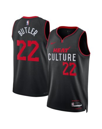 Jimmy Butler 22 Miami Heat 2023/24 City Edition Swingman Jersey - Black