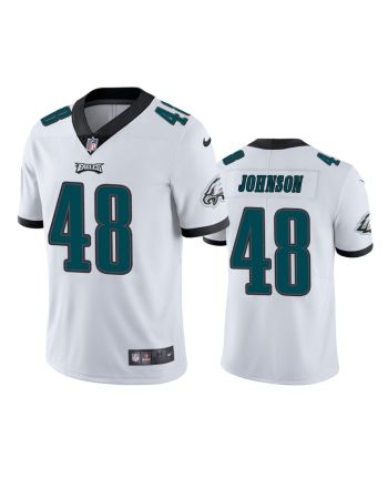 Patrick Johnson 48 Philadelphia Eagles White Vapor Limited Jersey