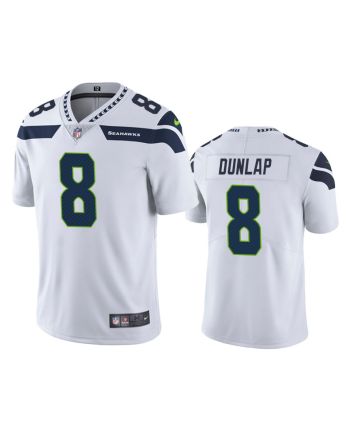 Carlos Dunlap 8 Seattle Seahawks White Vapor Limited Jersey