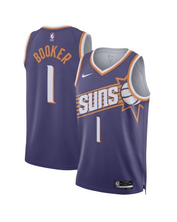 Devin Booker 1 Phoenix Suns 2023/24 Swingman Jersey - Icon Edition - Purple