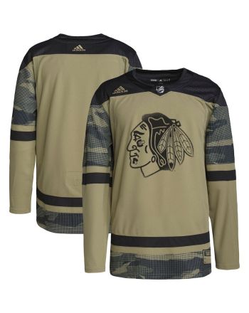 Chicago Blackhawks Military Appreciation Team Practice Men Jersey - Camo