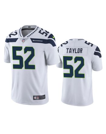 Darrell Taylor 52 Seattle Seahawks White Vapor Limited Jersey