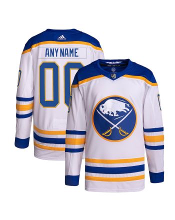 Buffalo Sabres Away Primegreen Custom Men Jersey - White