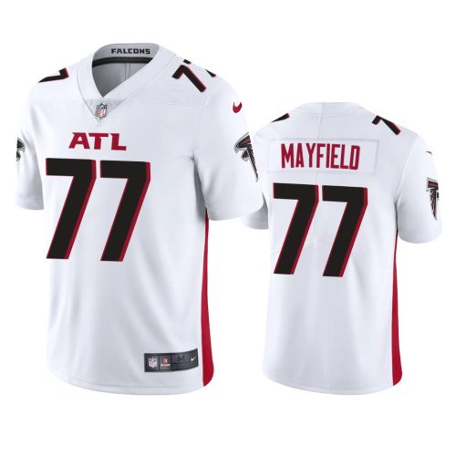 Jalen Mayfield 77 Atlanta Falcons White Vapor Limited Jersey