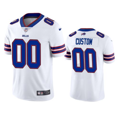 Custom 00 Buffalo Bills White Vapor Limited Jersey