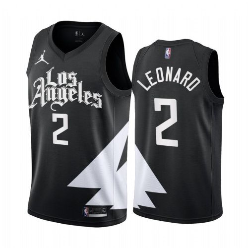 Los Angeles Clippers Kawhi Leonard 2 2022-23 Statement Edition Black Jersey - Men Jersey