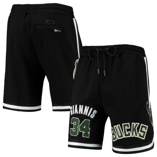 Giannis Antetokounmpo 34 Milwaukee Bucks Black Team Player Shorts - Men