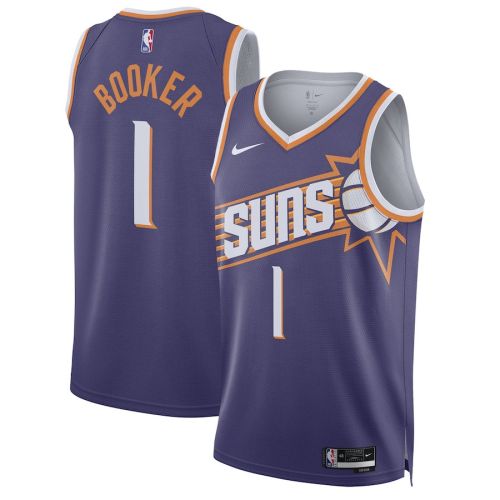 Devin Booker 1 Phoenix Suns 2023/24 Swingman Jersey - Icon Edition - Purple